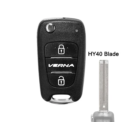VE with HY40 Blade OkeyTech 3 кнопки флип складной дистанционный Автомобильный ключ оболочки пустой для Kia Rio 3 Picanto Ceed Cerato Sportage K2 K3 K5 для hyundai I30 - Цвет: VE with HY40 Blade