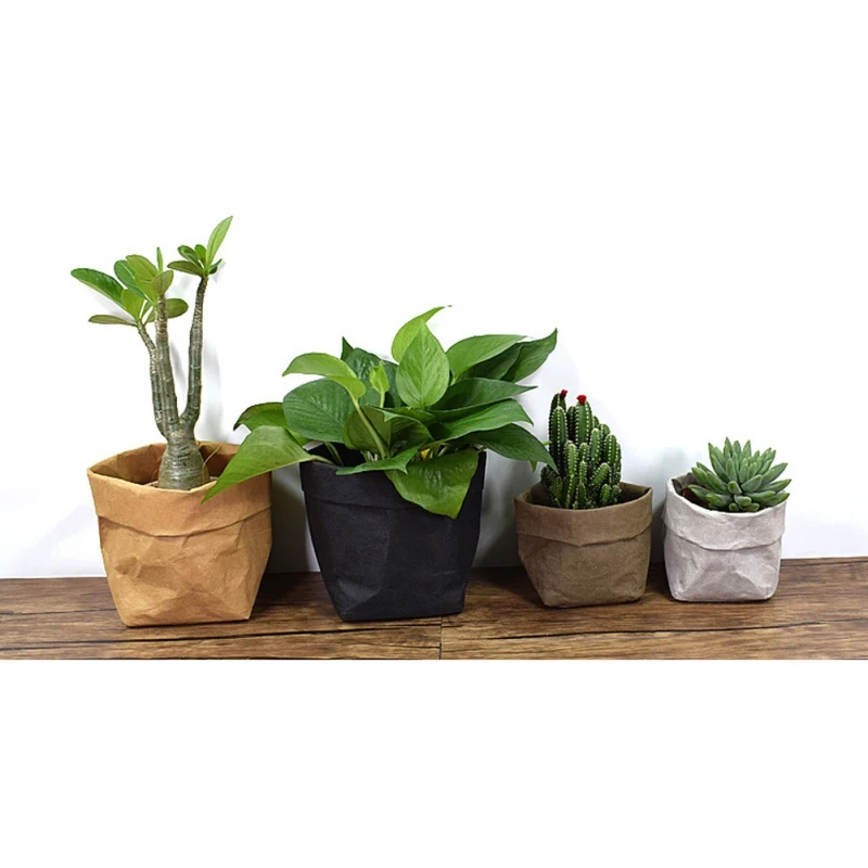 2021 мешки для хранения из крафт-бумаги корзина овощей растений цветов органайзер