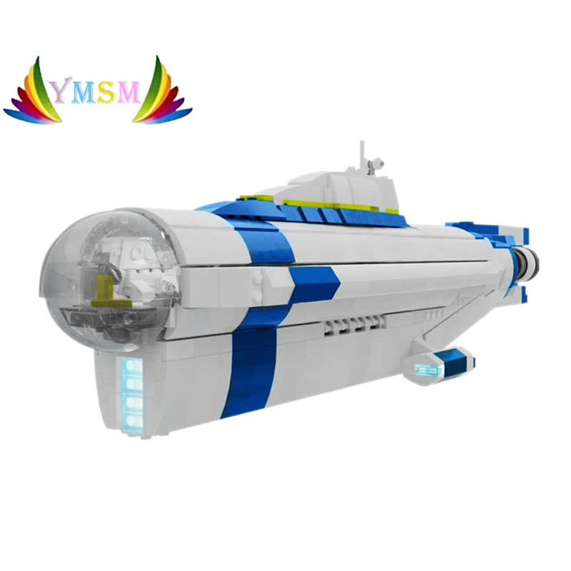 

Moc One-eyed submarine model large Modular building blocks Deep sea detection Weapon Diy bricks Kids Creative toys Xmas gifts