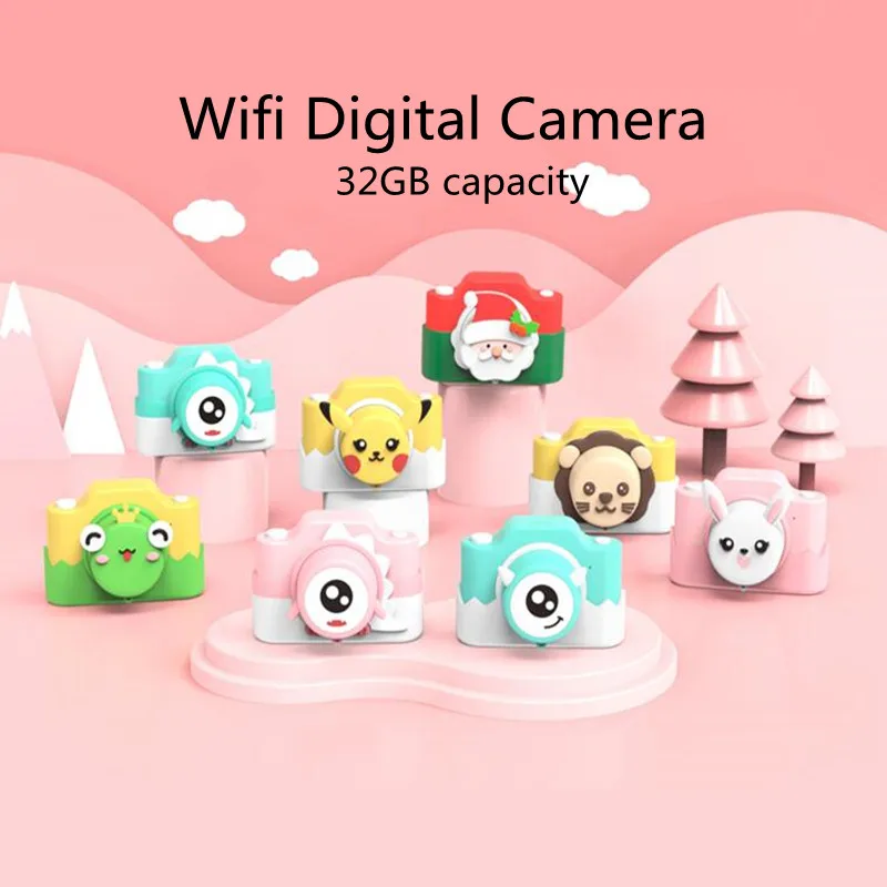 

Children Camera Wifi Digital Camera 24MP IPS Display 32GB Christmas series Smart Toy Kids Christmas Gift Educational Toys