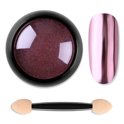 Rose gold 10 г дизайн ногтей зеркальный пигмент порошок блеск для ногтей Dip порошок розовое золото блестящий хромированный порошок украшение УФ гель лак - Цвет: Rose gold