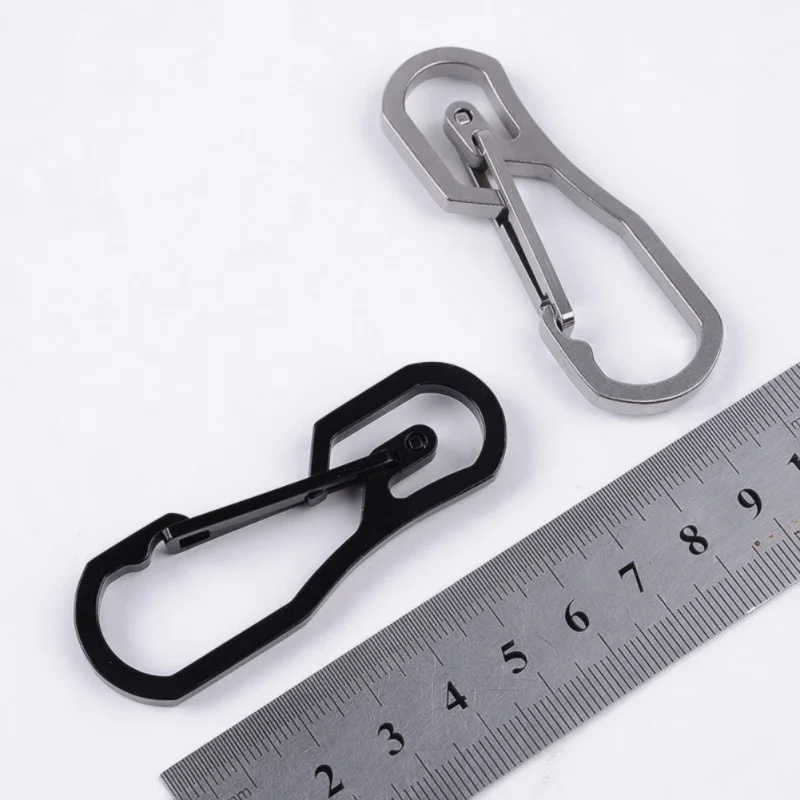 

EDC Keychain Carabiner 420 Stainless Steel Quick Release Anti-lost Outdoor Climbing Accessories