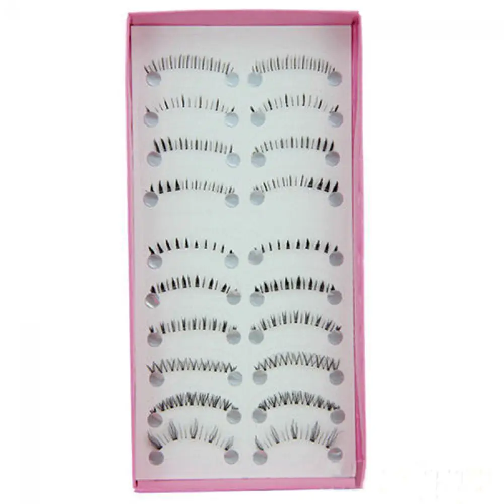 Bottom eyelashes 10 пар мульти-стиль 3D мягкая норка накладные ресницы ручной работы грязный шпион пушистые длинные ресницы натуральные волосы макияж инструмент расширение - Цвет: Bottom eyelashes