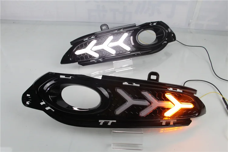 Противотуманные фары 2 шт. для Honda HR-V HRV Vezel 2014 2015 2016 2017 2018 DRL дневные ходовые огни с