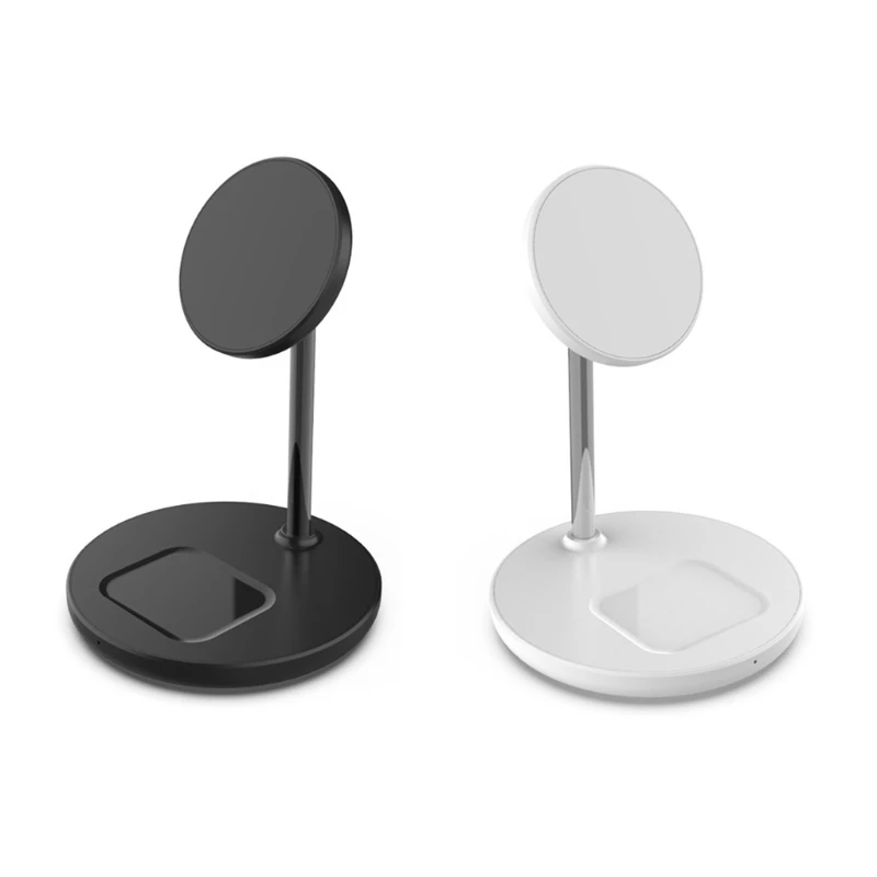 

Fast 15 W 2 in 1 Wireless Phone Charging Station USB C Dock Station Charging Stand for Phone 12 Mini Pro Max A-irpods