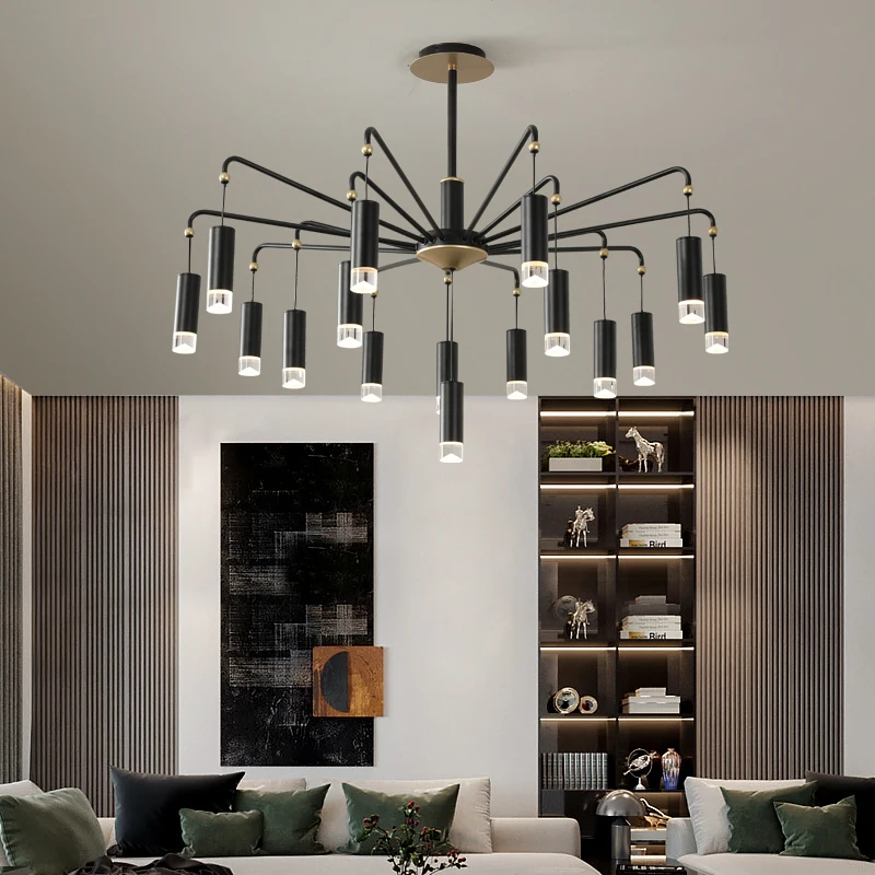 Скандинавский Лофт светодиодный светильник для люстры гостиной s винтажный