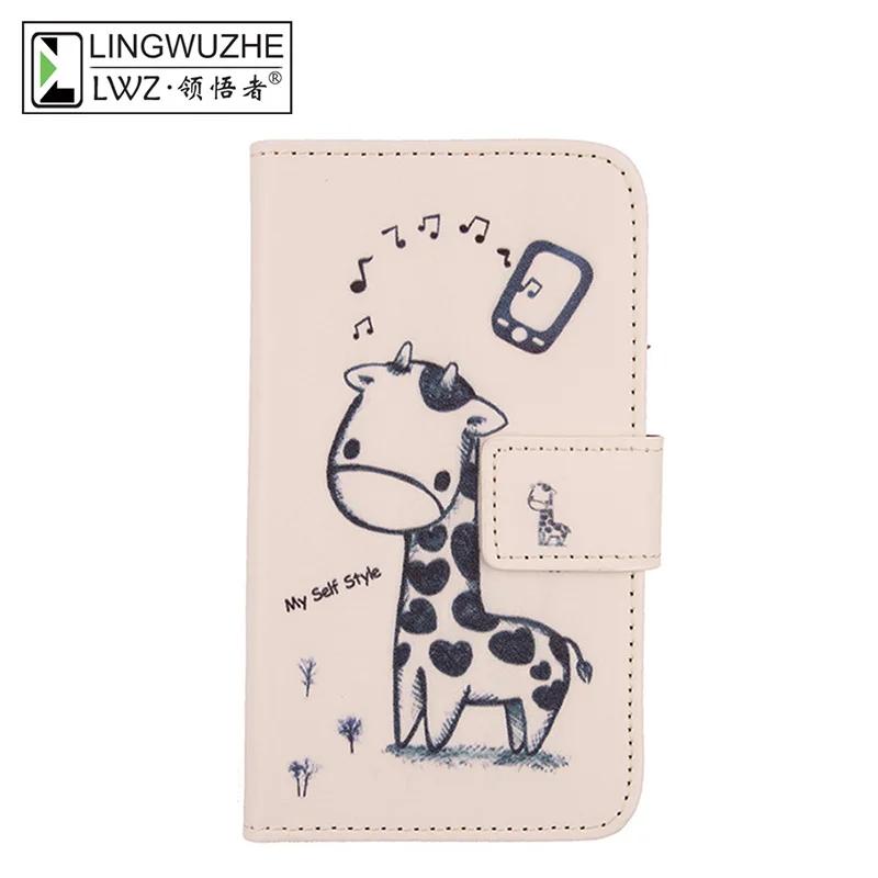 Футляр из искусственной кожи Fashion Book с защитой на смартфон Alcatel One Touch Scribe HD OT-8008D 8008.