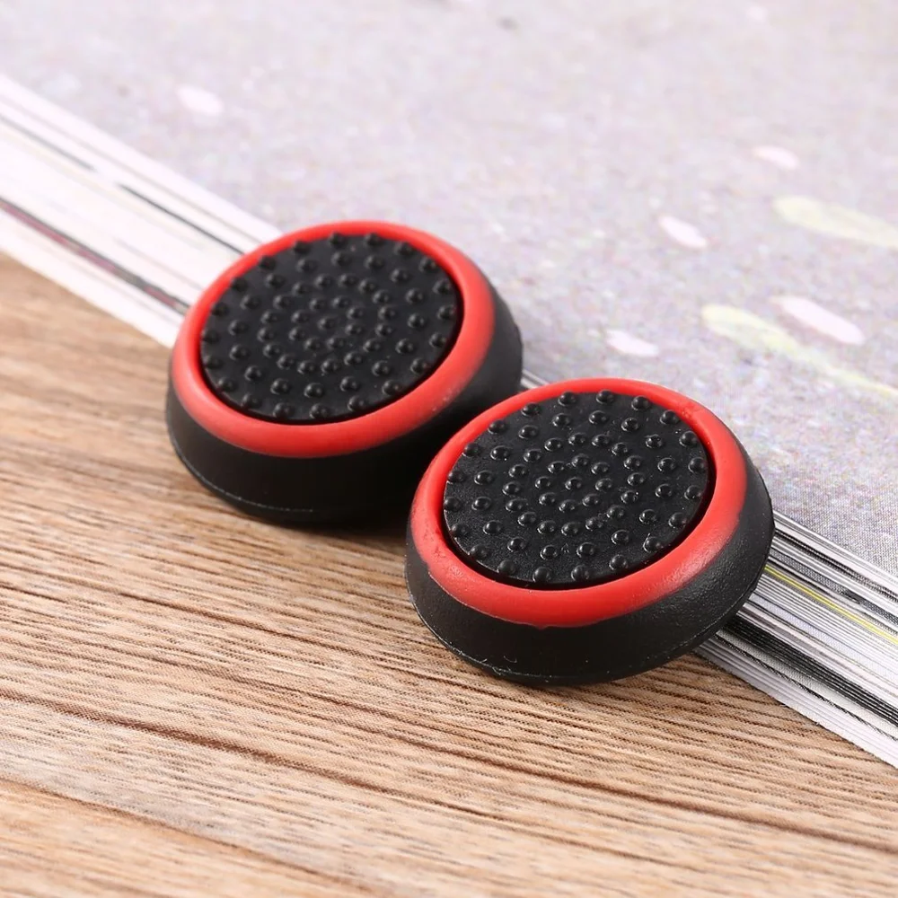 2 шт. силиконовые аналоговые ручки для большого пальца крышка Play station 4 PS Pro Slim