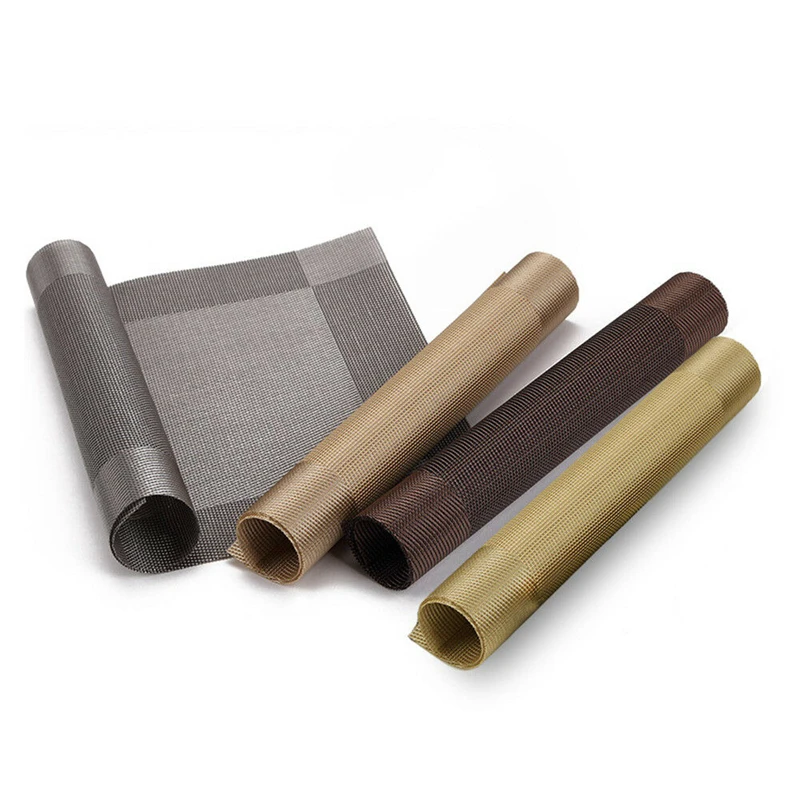 4 шт./партия ПВХ коврик для индивидуального стола Противоскользящий