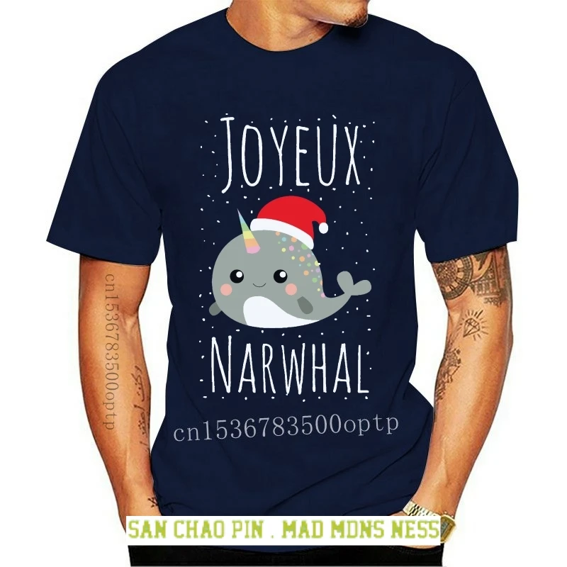 

NARWHAL NOVELTY CHRISTMAS FASHION MENS FESTIVE XMAS T-SHIRT New T Shirts Funny Tops Tee New Unisex Funny Tops