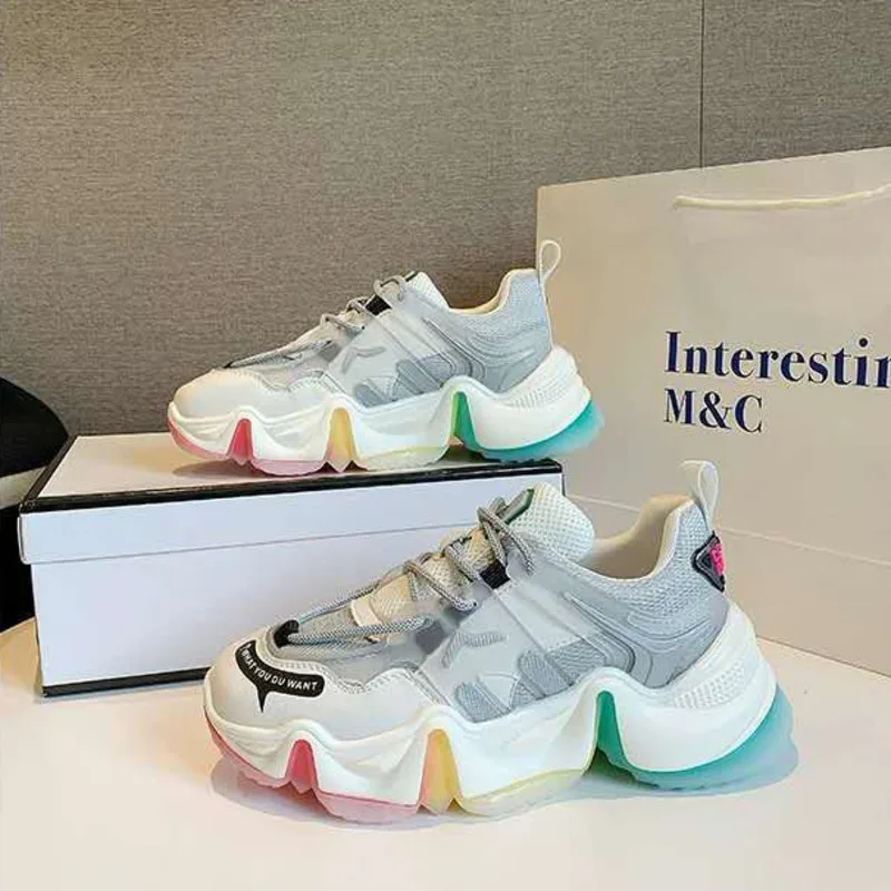 2020 дизайнеры женская обувь на не сужающемся книзу массивном кроссовки кепки в