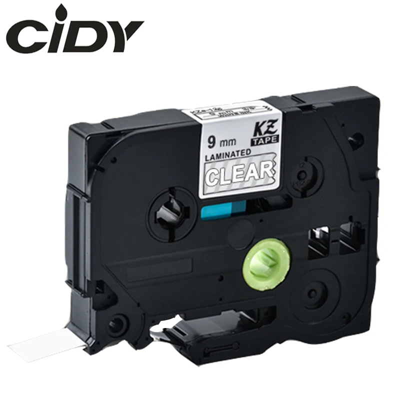 CIDY Tze 125 Tz125 белый на прозрачном ламинированном совместимом с P touch 9 мм Фотокопия
