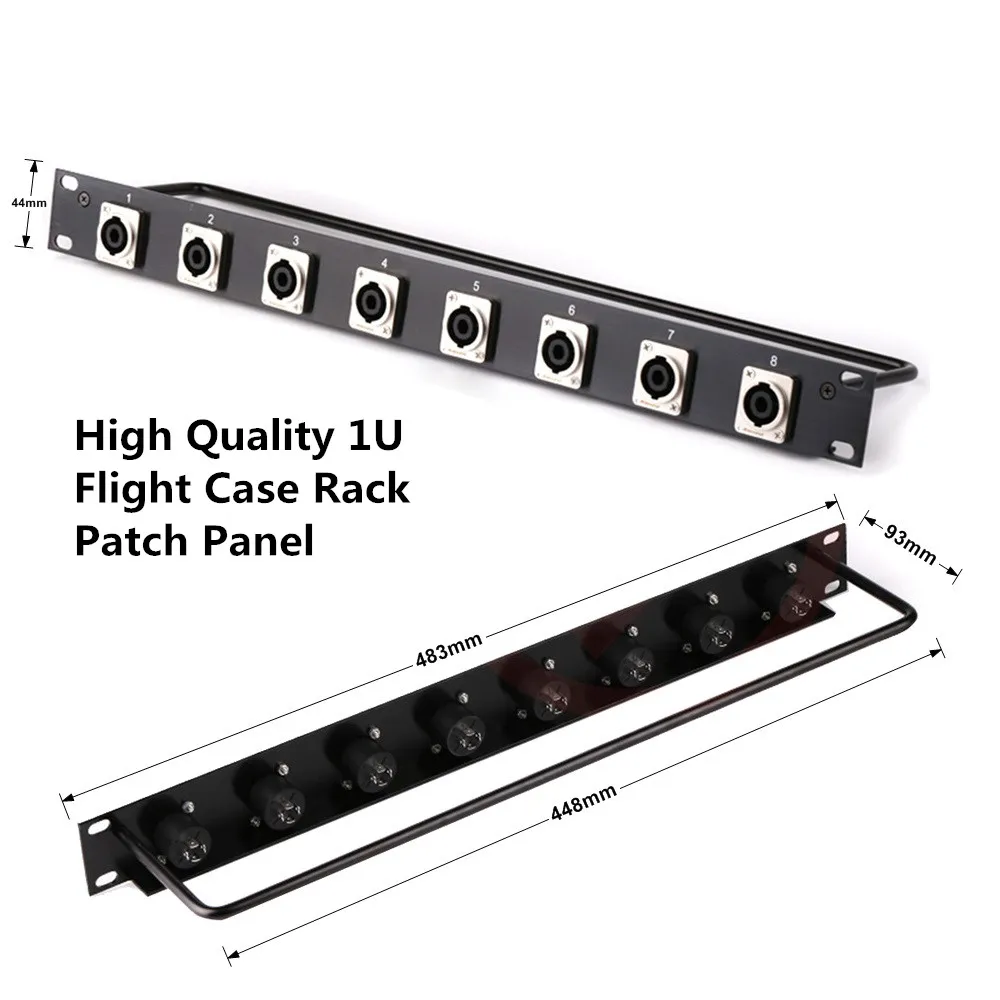 Стойка для соединительной панели 8 12 16 передач соединитель шасси 1U Полетный чехол