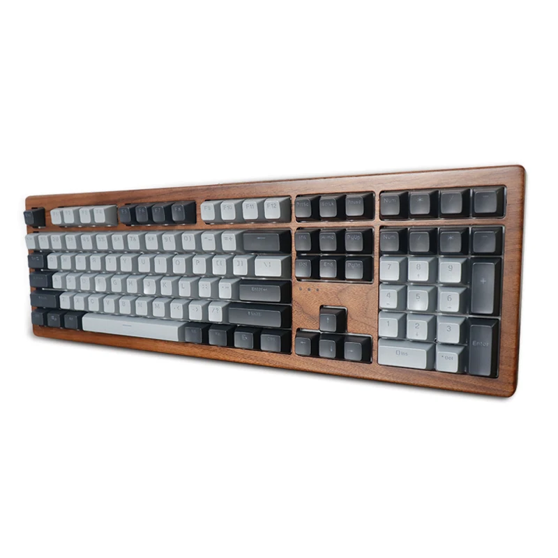 

Alopow AOPO 108 100% Mechanical keyboard wooden case rgb light type c usb with software programmable hot swappable cherry switch