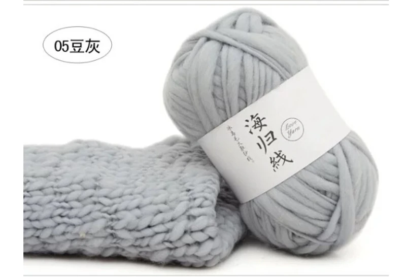 Исландский плюшевый шерстяной свитер Толстая шерстяная пряжа супер громоздкое