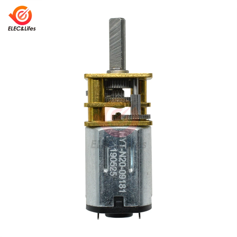 GA12-N20 N20 3V 6V 12V DC редукторный двигатель 100 об/мин замедление микро мотор DIY RC Car Robot Boat