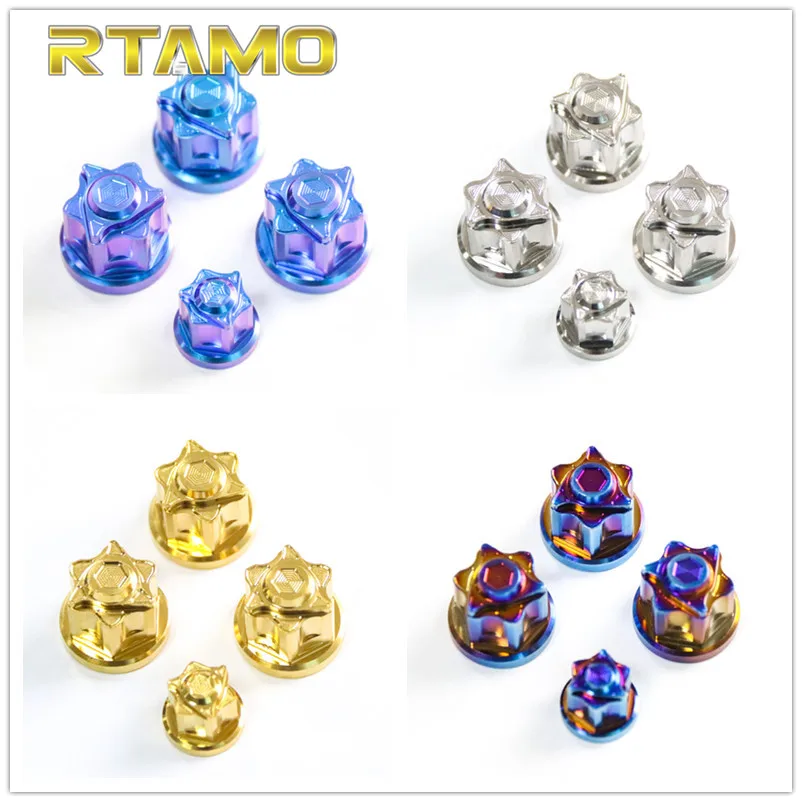 

Titanium Nuts M8 M10x1.25 M12x1.25 M14x1.5 Nut Screws Ti Bolt s for Motorcycle Bicycle Bike Parts