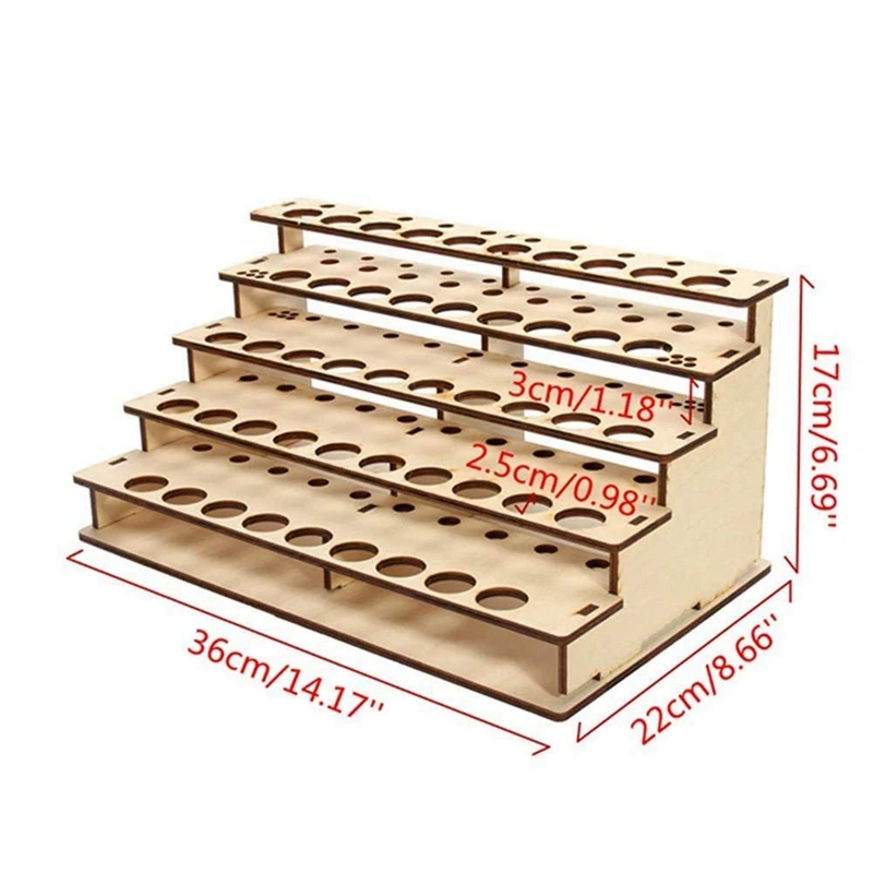 

2 Pcs Paint Bottles Rack DIY Paint Brushes Display Rack Storage Stand, 266X225X85Mm & 340X200X165Mm