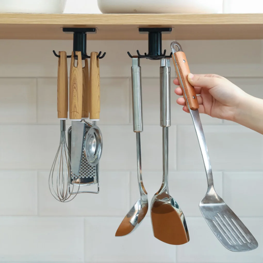 Вращающийся на 360 Градусов Крючок держатель для кухонной утвари выдвижная полка