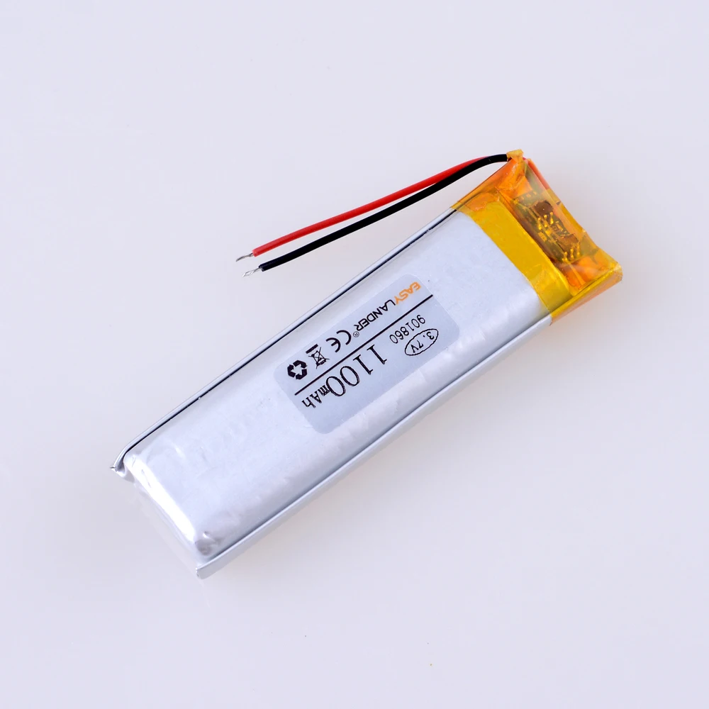 10 шт./лот 3 7 V 1100mAh 901860 литий-полимерный литий-ионный аккумулятор для bluetooth