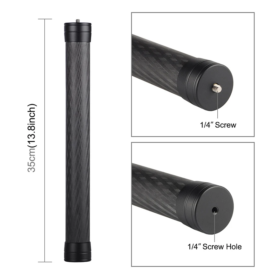 Удлинитель из углеродного волокна MAMEN 35 см штатив с винтовым креплением 1/4 дюйма