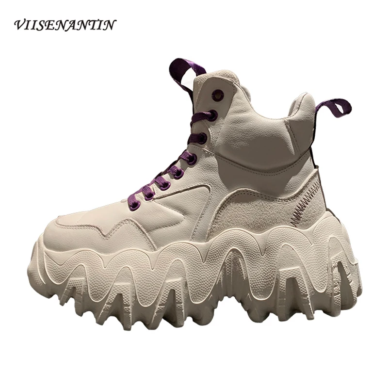 

Европейская станция, высокие кроссовки, новинка, спортивная обувь на толстой подошве с губчатым рисунком, тоньше, обувь для папы, женские мо...