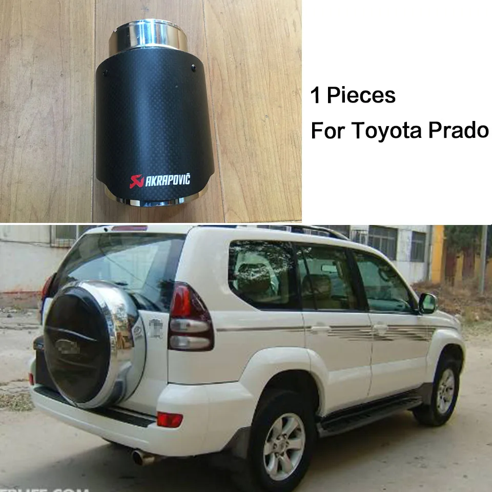 Akrapovic автомобильный глушитель для Cadillac ATS Jeep grand cherokee Prado Mazda 6 Atenza CX-5 CX5 - Цвет: For Toyota Prado