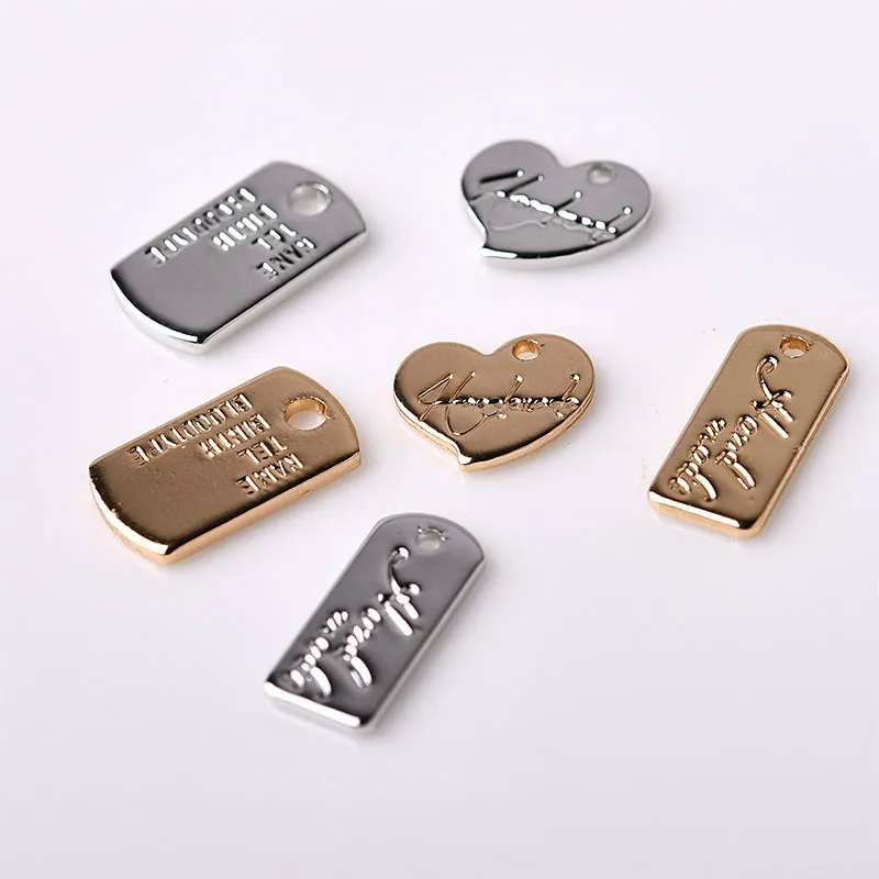 Версия латунной пластины для самостоятельной сборки квадратные серьги браслет