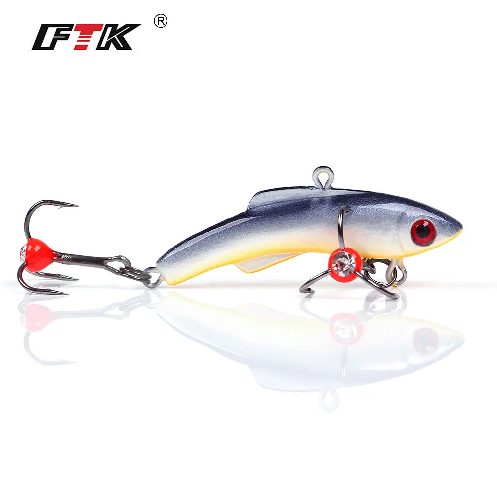 FTK 1 шт. 4 3 8 5 см 10 г 35 зимняя ледяная Рыбалка Lure3D глаза красочные AD Sharp Свинцовые