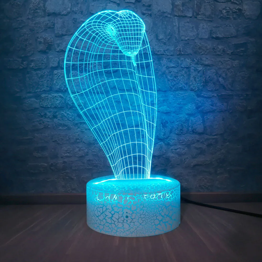 Лампы &quotс днем рождения&quot ночные светильники змеиная Модель 3D настольная лампа