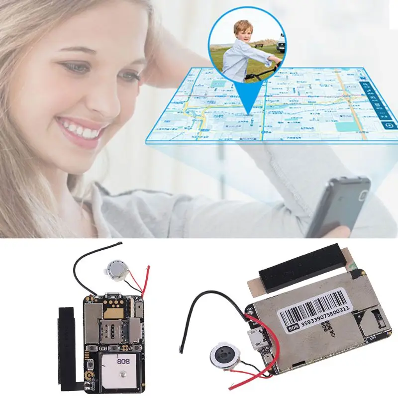 GPS-трекер ZX808 PCBA локатор GSM Wi-Fi LBS SOS сигнализация веб-приложение отслеживание