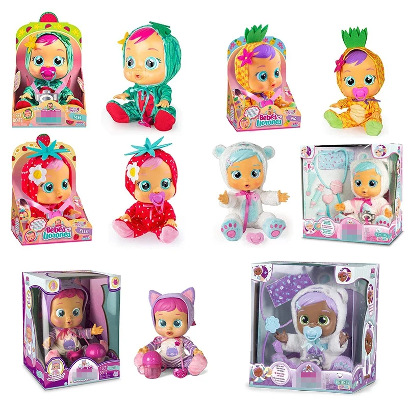 

Simulation Weeping Babies Surprise Fashion Doll Vinyl Reborn Doll Toy Magic Tears Baby With Milk Bottle Christmas Gift kid Toy