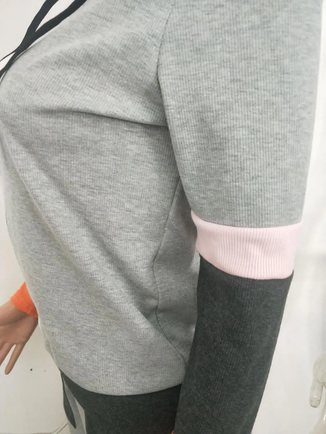 

Winter Sweater Rib Knitted 2 Piece Suits Hoodies Zipper Jacket Top And Pants Hit Color Casual Tracksuits Women Pocket Warm Sets