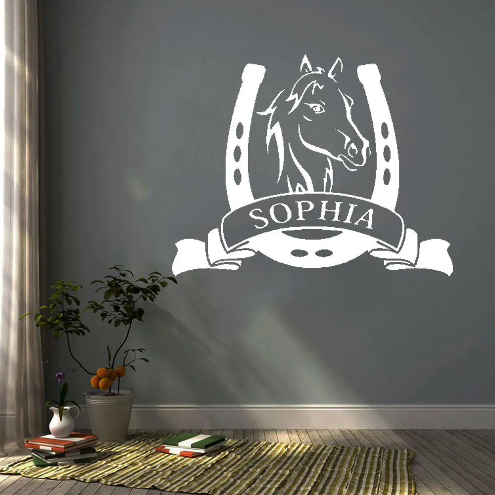 

Beautiful Horse Head Wall Decal Pet Animal Art Decor Office Vinyl Wall Stickers For Living Room Chinese Style Decoration DW21564