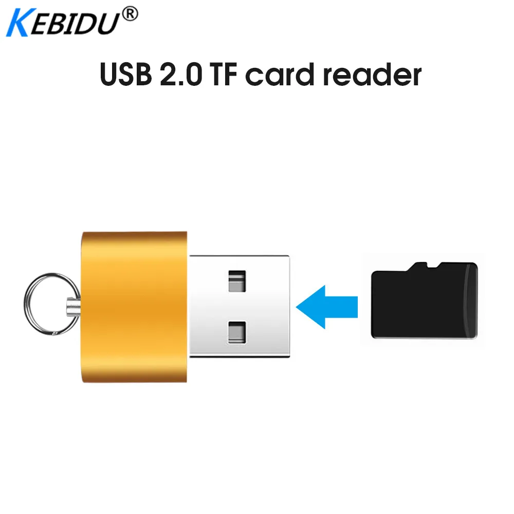 Kebidu высокоскоростной USB 2 0 интерфейс Micro SD TF T Flash кардридер адаптер легкий