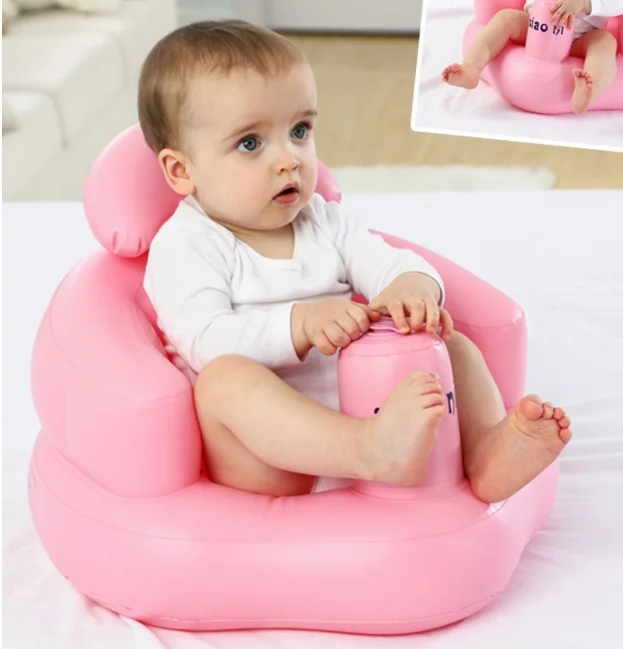 Baby Aufblasbare Stuhl Haushalt Mehrzweck Bad Hocker Dusche Stuhl Aufblasbare Sofa für Mädchen Jungen Rosa/Blau