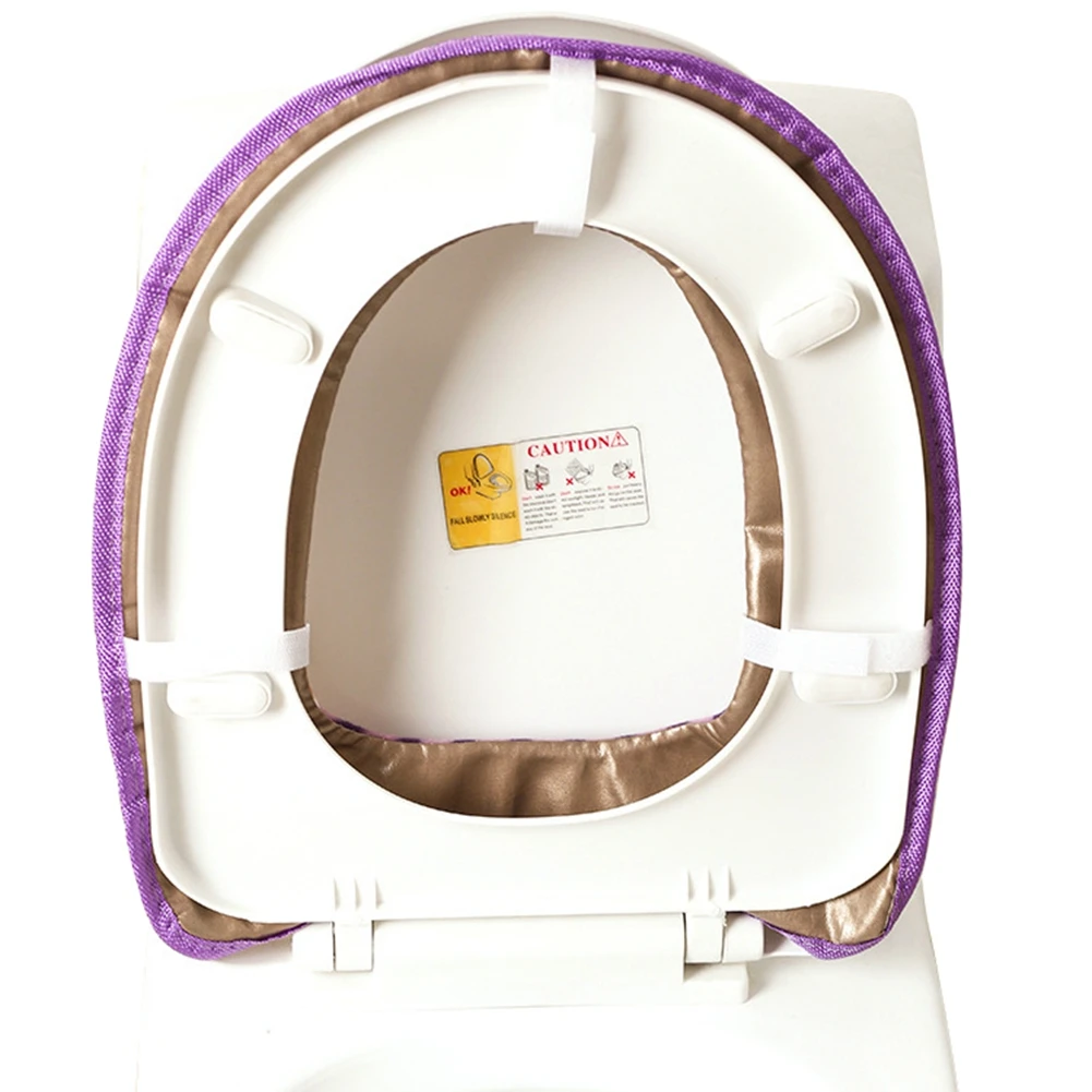 Теплые мягкие туалетные сиденья Крышка верхняя Pad Ванная комната теплое сиденье