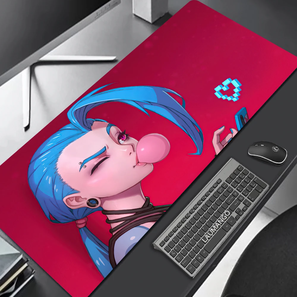 

Коврик для мыши JINX «Лига Легенд», игровой коврик для мыши, аксессуары для компьютера Xxl, аниме