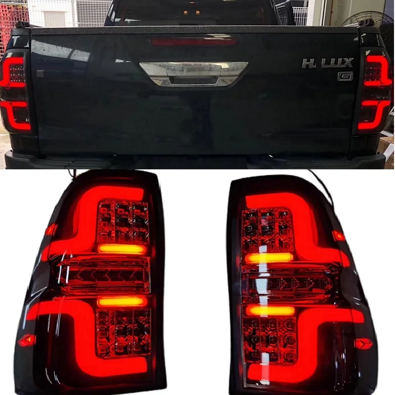 Dood auto lights lamps led rear light tail lamp with turn signal and brake lights fit for hilux revo rocco 2015-2020 pickup