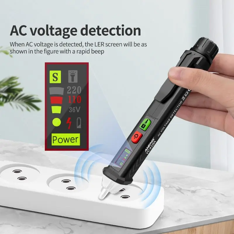 VD410A цифровой детектор напряжения AC/DC тестовый er 1000V Бесконтактный Электрический