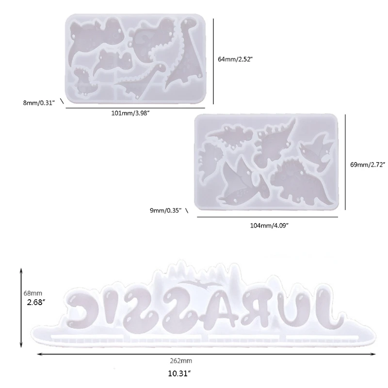 Модель B36D силиконовая форма в виде динозавра ветра колокольчиков | Украшения и