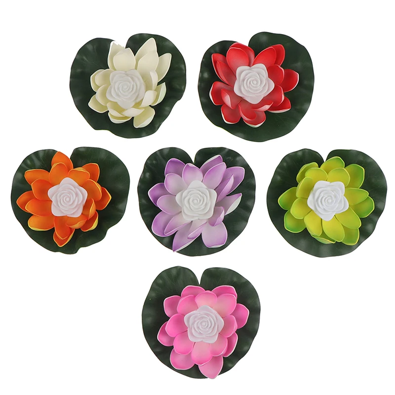 Искусственный плавающий ночник Lotu на солнечной батарее светодиодный