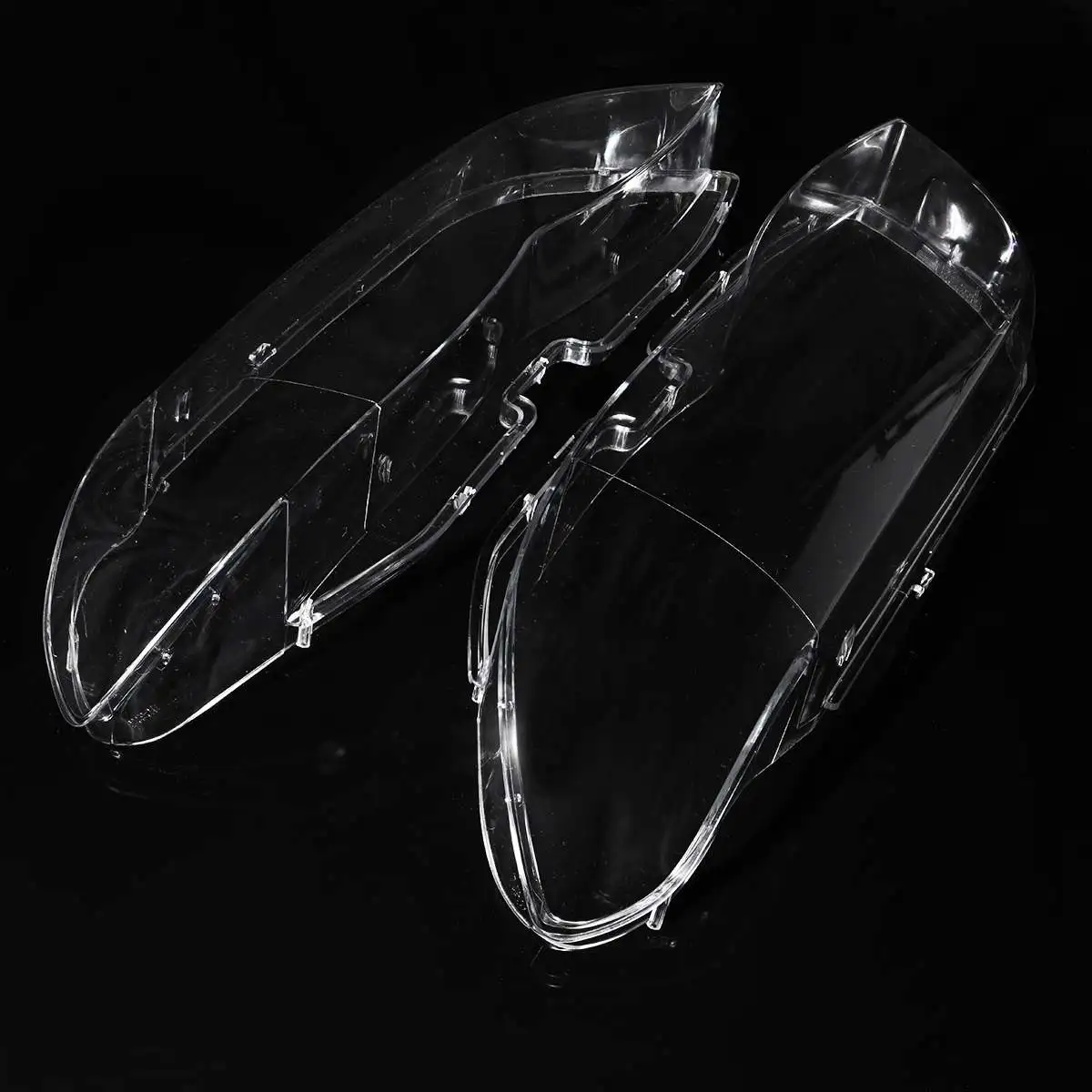 

2PCS Headlight Glass Headlight Lens Plastic Cover Replacement For BMW X5 E53 Right Left 2004 2005 2006 Free Shipping