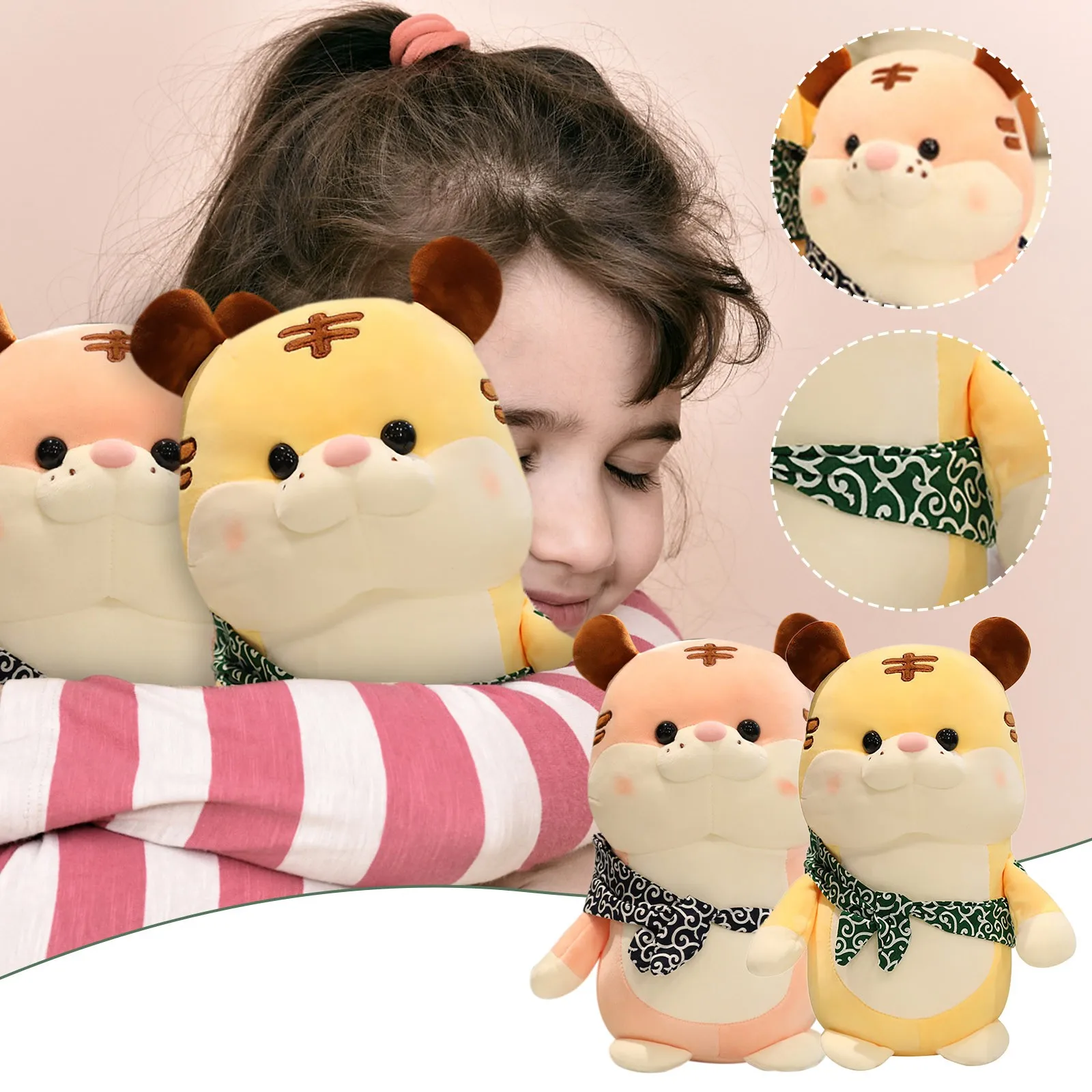 

Plush Dolls Stuffed Animals Toys Simulation Animal Cute Imitation Animals Doll Cartoon Tiger Soft Cushion Plush Decoration