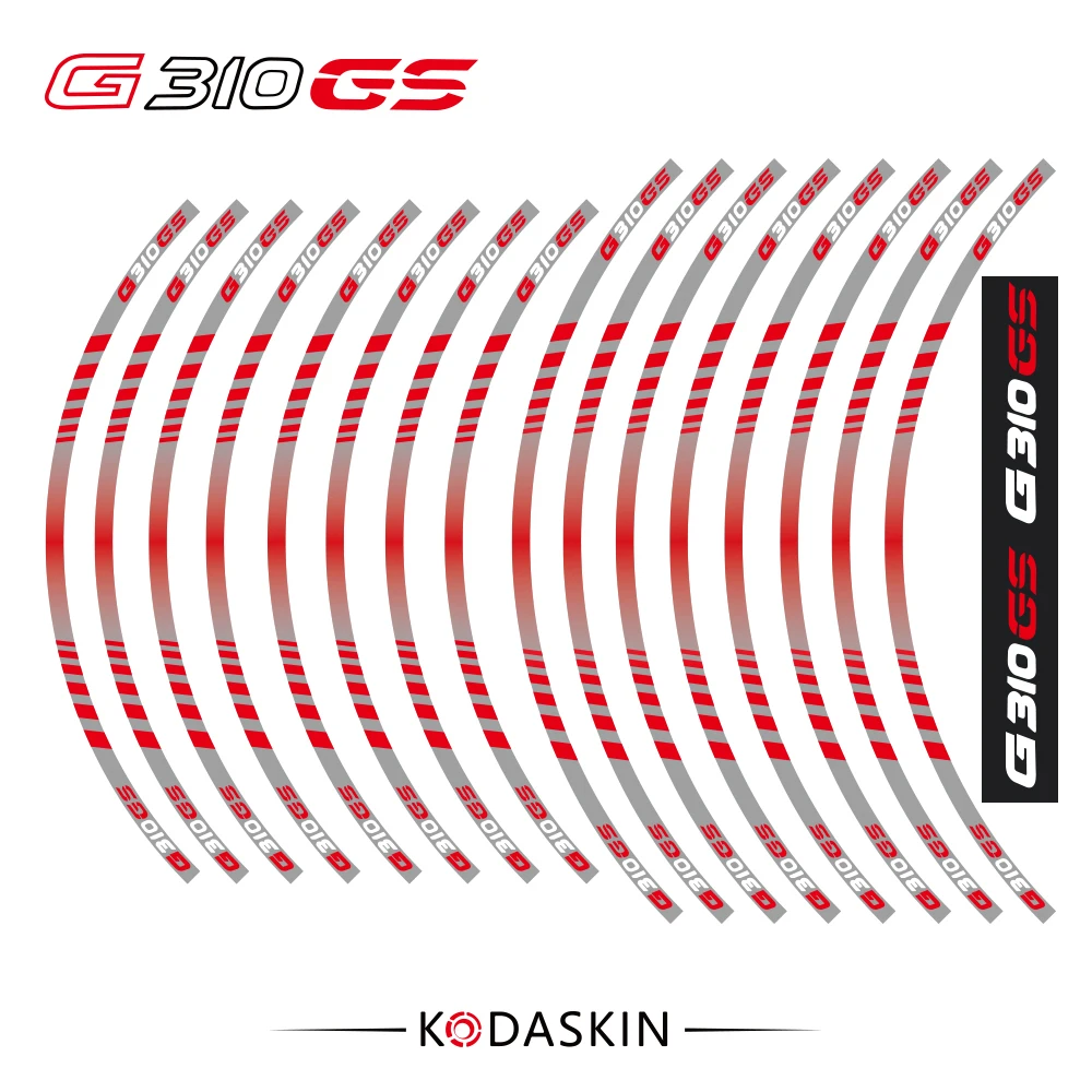 Наклейки на колеса мотоцикла набор водонепроницаемых наклеек для BMW G310 GS G310GS 19