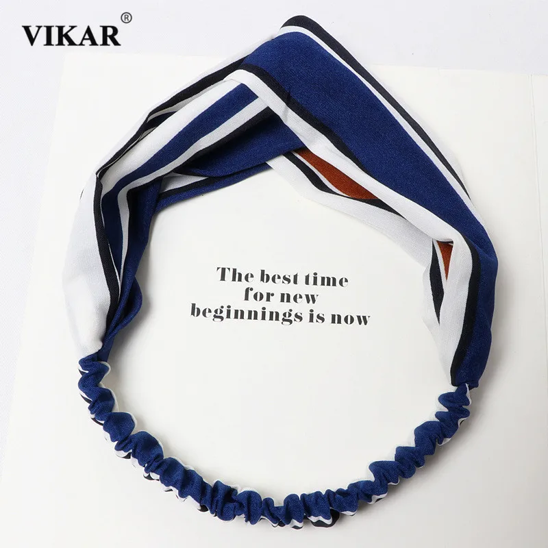 ВИКАР Женские весенние и осенние ободки для волос в модном стиле с карикатурным крестом, турбаны, бандажи, банданы, головные уборы, аксессуары.