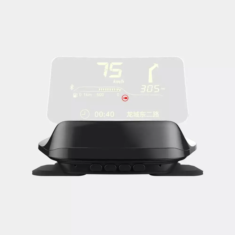 Xiaomi Mijia Carrobot Intelligence Car Hud Head Up Bluetooth Version Display OBD Driving Data Overspeed Warning System - Цвет: Black
