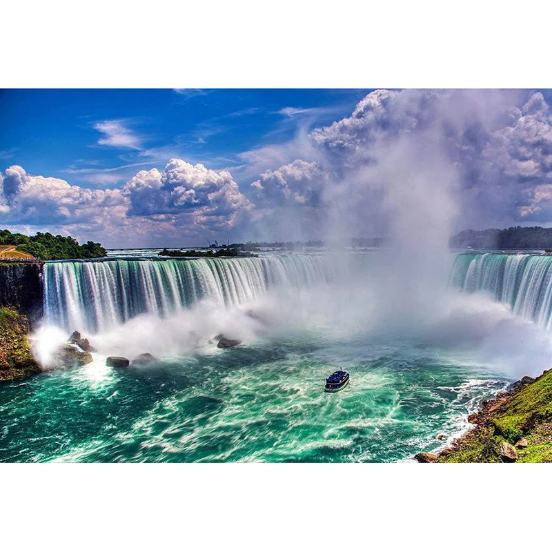 Алмазная 5D картина Ниагарский водопад Живописный пейзаж для творчества полная