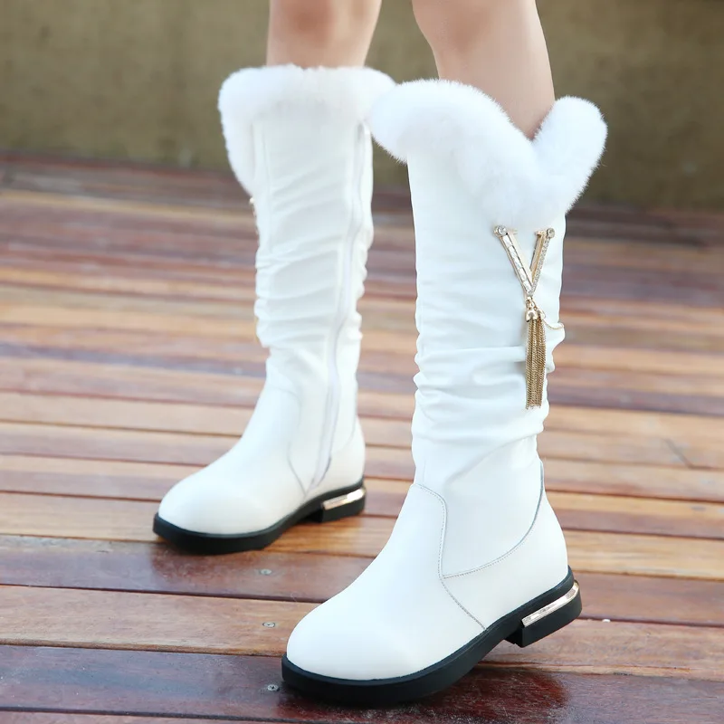 Kids Knee High Boots Boots For Kids Kids Shoes For Girl Kids Winter Boots Boots For Girls Little Girl Shoes Fur Boots enlarge