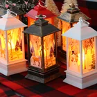 Рождественские украшения для дома, Светодиодная свеча, светильник Чи, украшения для рождественской елки, лампа в виде Санта-Клауса, лося, Новогодний подарок